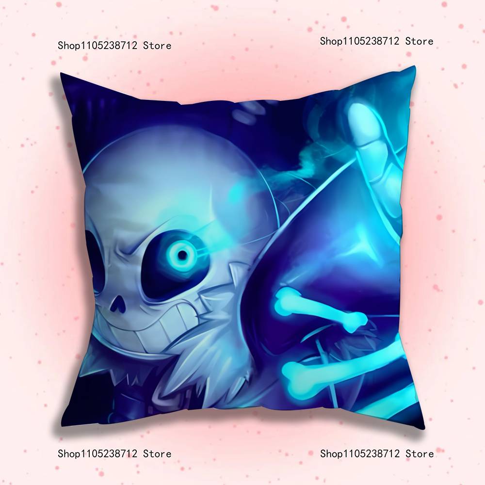 Game U-Undertale S-Sans Pillow Case Cute Cartoon Anime Peripheralsbedroom Sofa Decorative Cushion Cover Soft Cushion Cover
