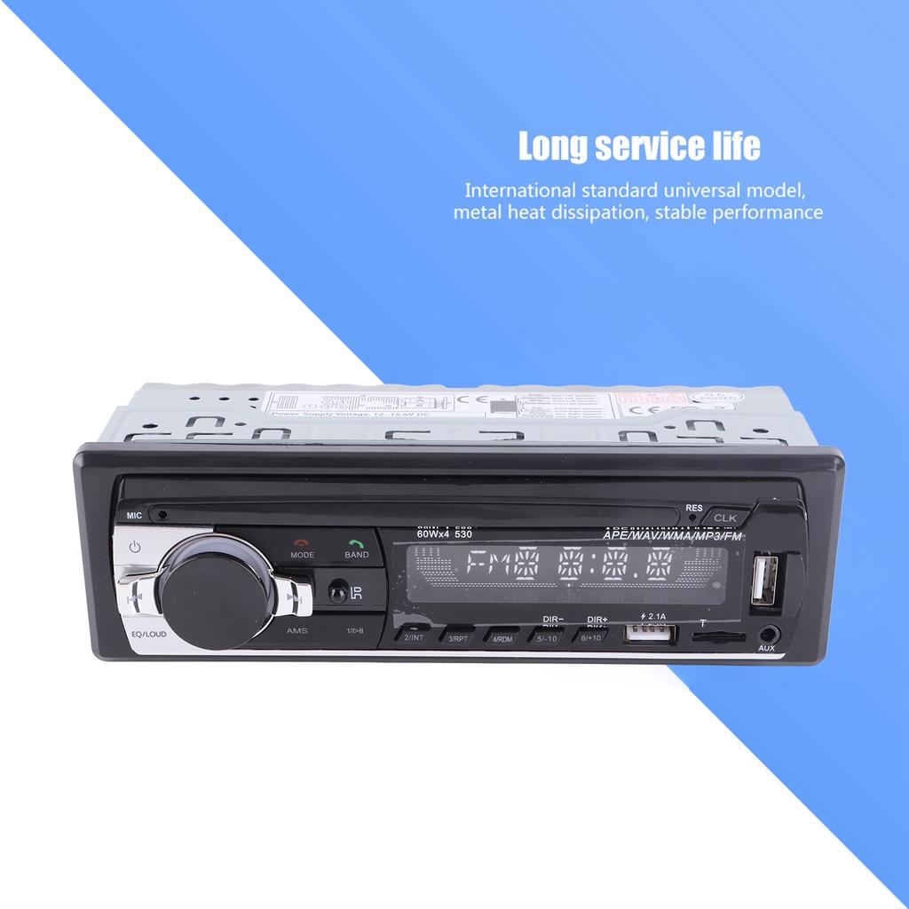 Автомобильный FM-радиоприемник с двумя USB-портами, Bluetooth, функцией громкой связи, функцией воспроизведения музыки без потерь, MP3-плеером