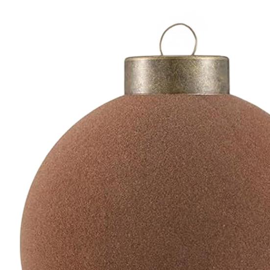 15 Pcs Velvet Christmas Ball Ornaments 3.15 Inch Flocked Plastic Ball Xmas Tree Hanging Decoration for Holiday Party Decor