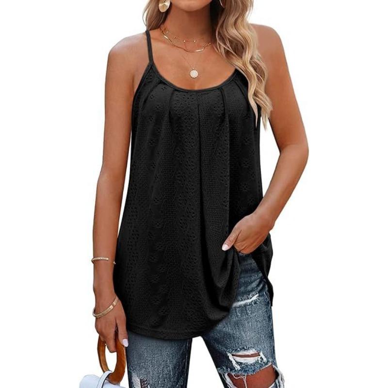 YYFS Женская мода повседневная летняя весна однотонная без рукавов с принтом на подтяжках блузки и рубашки