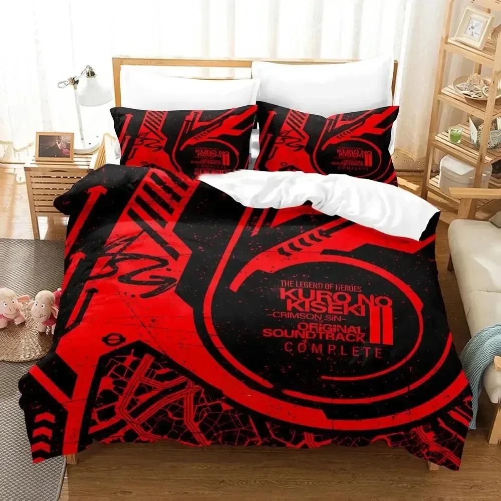 Anime The Legend Of Heroes Bedding Set 3D Printed Suitable for Bedroom Duvet Cover Set With Pillowcases Kids Home Textile