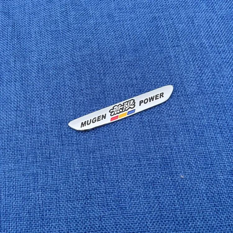 3D Metal Car Sticker Mugen Logo Fender Rear Trunk emblem Badge Sticker for MUGEN POWER Fit Civic Type R Accessories