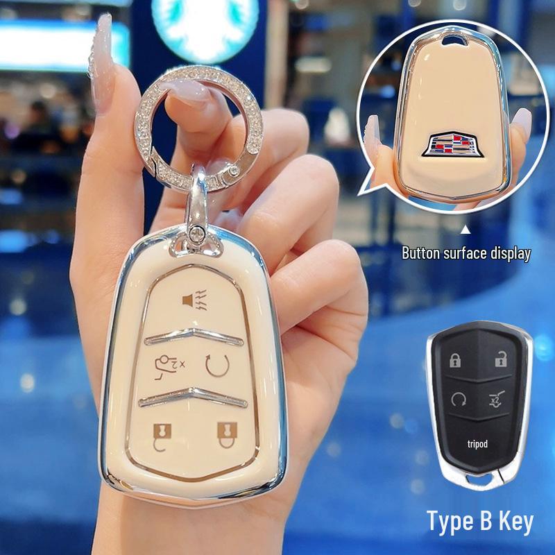 Чехол для ключей Cadillac для XT4, XT5, CT5, CT6, CT4, ATSL и GT4 - Разработан для женщин