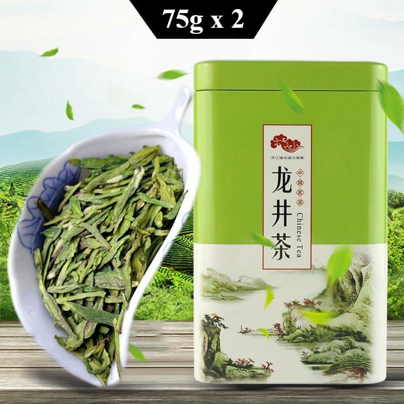 Зеленый чай Fresh Dragon Well Long Jing Чай Xihu LongJing 75 г Коробочный чай