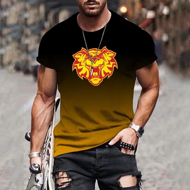 Мужская футболка с 3D-принтом, повседневная летняя футболка с коротким рукавом, мужская классная свободная одежда XS-6XL, винтажные футболки больших размеров, топы