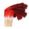 10-50Cm Length Adult Imitation Silk Dance Fan Double Sided Gradient Red Color Dancer Practice Dance Props Chinese Folk Dance Fan