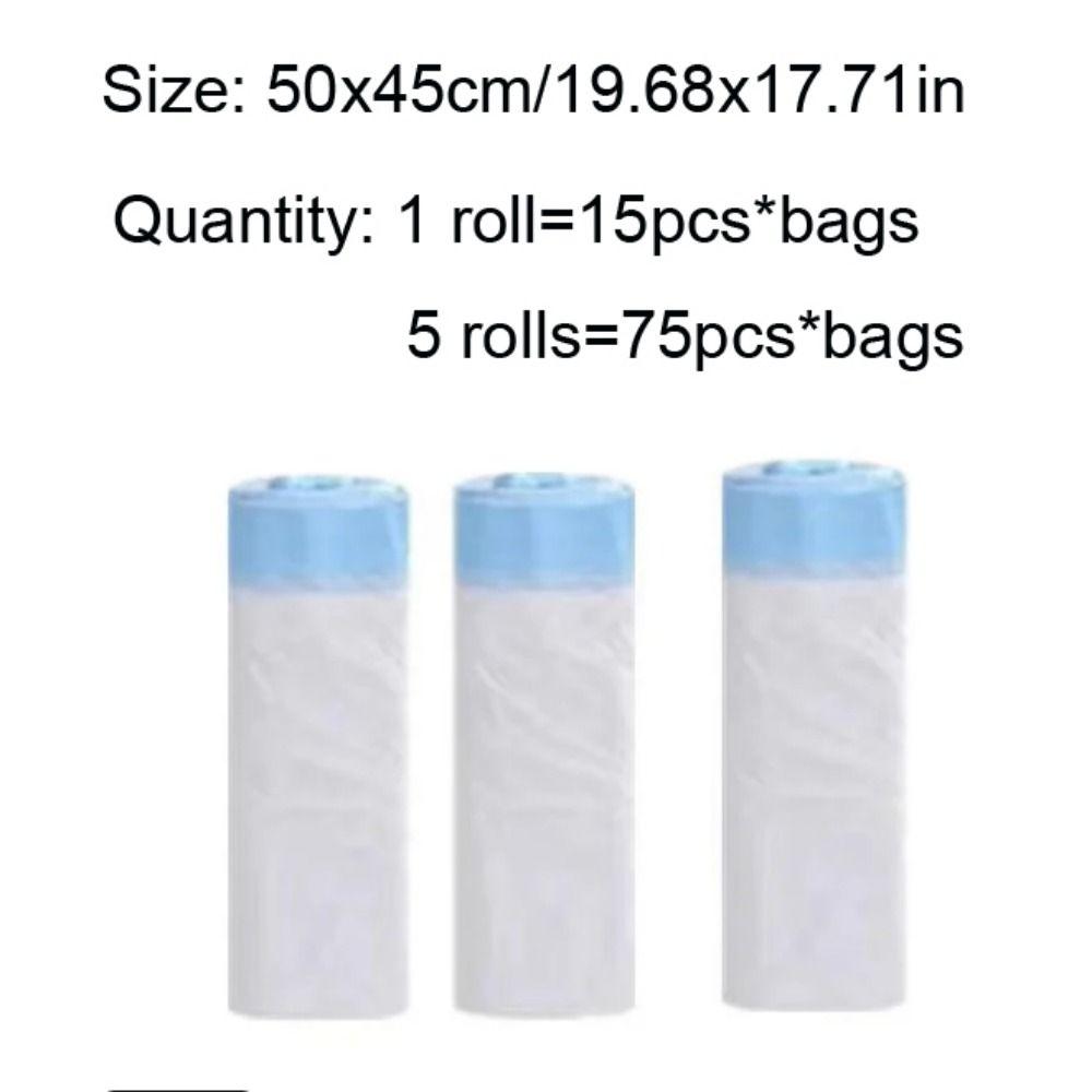 White Pet Cat Poop Bags PE Special Cat Litter Bag Cat Toilet Garbage Bag for Smart Cat Litter Box
