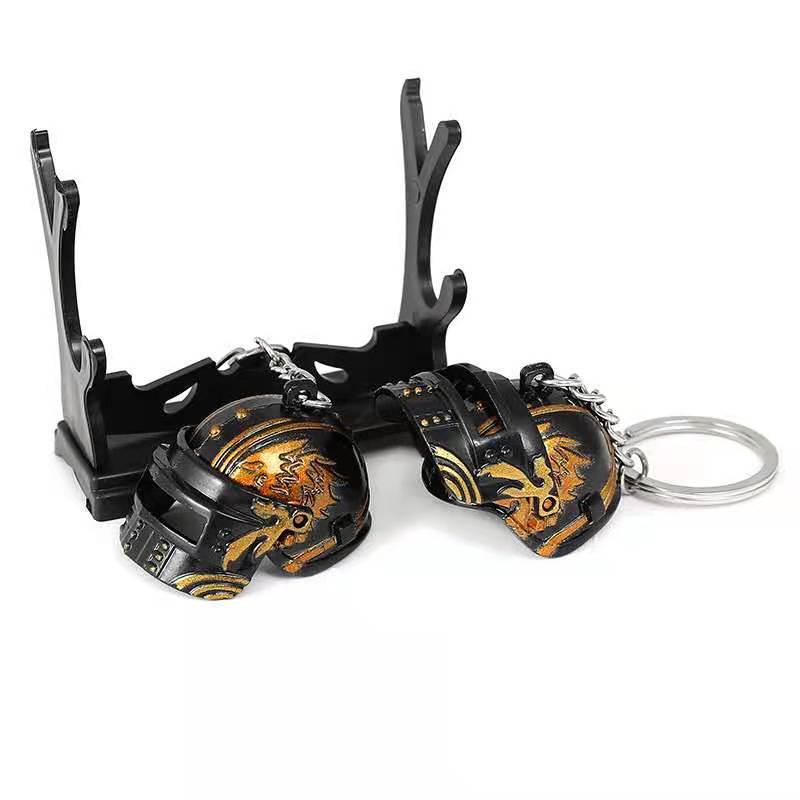 Chicken Game Metal Weapon Model Keychain: 12cm AKM 98K PUBG Pendant Gift