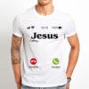 Jesus Is Calling You Funny T Shirt Men Summer White Cool Hipster Christ Gift