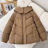 Пуховик женский короткий пуховик зимний новый пуховик с капюшоном утолщенная куртка-хлеб