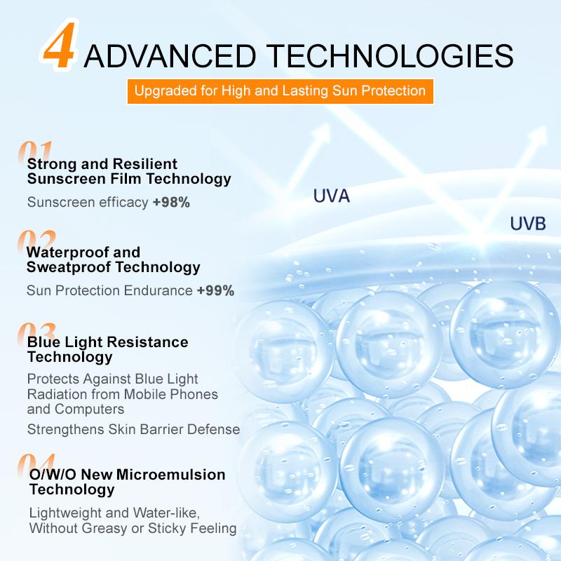 Солнцезащитный крем SPF 50 2023, солнцезащитный крем для лица, увлажняющий, осветляющий, отбеливающий солнцезащитный крем для тела, уход за кожей лица