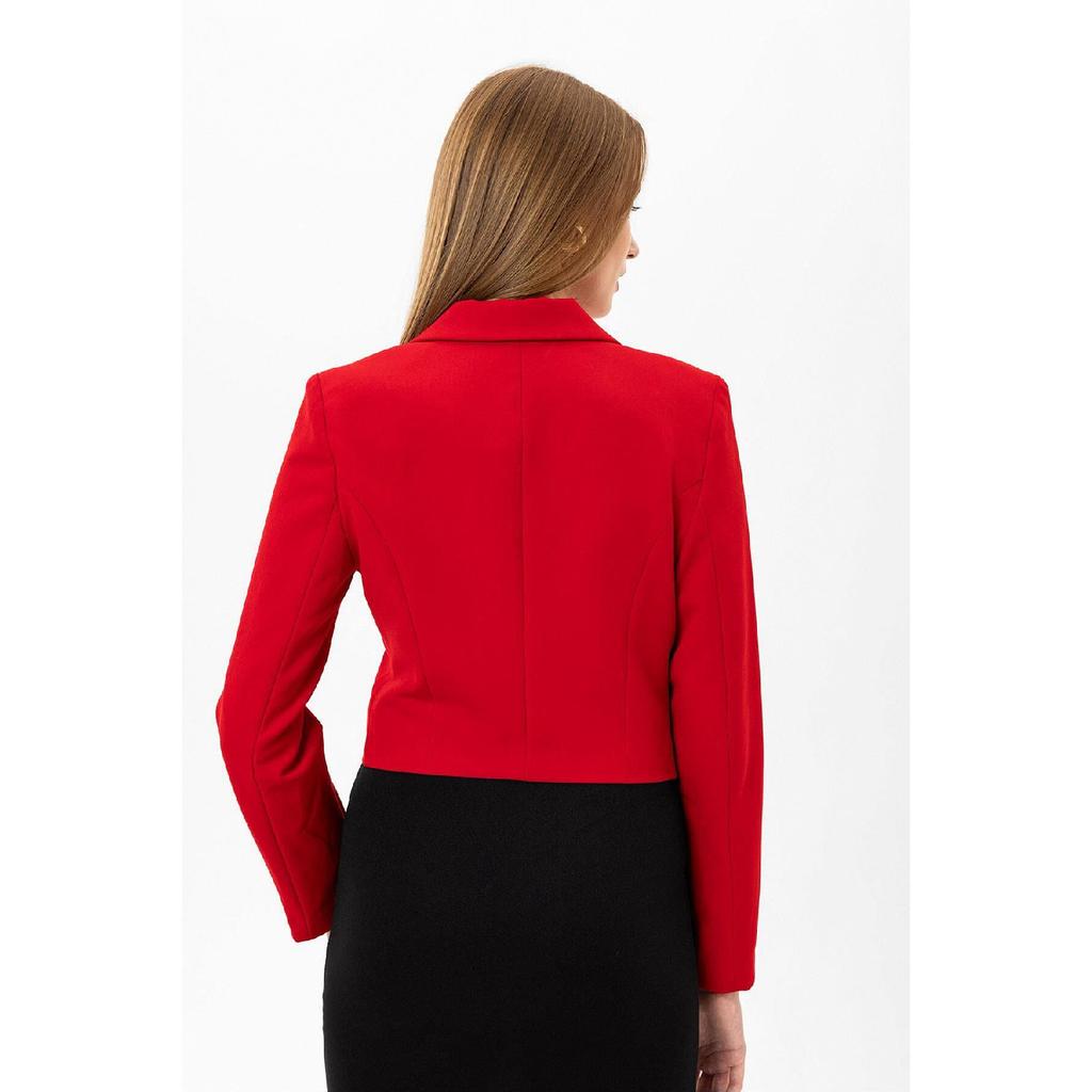 Women's Short Button-closed Blazer Jacket 245071 -