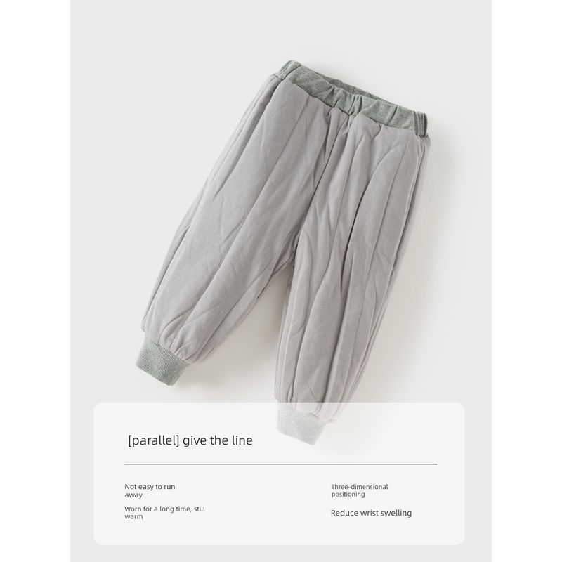 David Bella Children's Knitted Cotton Pants 2026 New Girls' Cotton Pants Baby Girl Winter Clothing Class a Jogger Pants