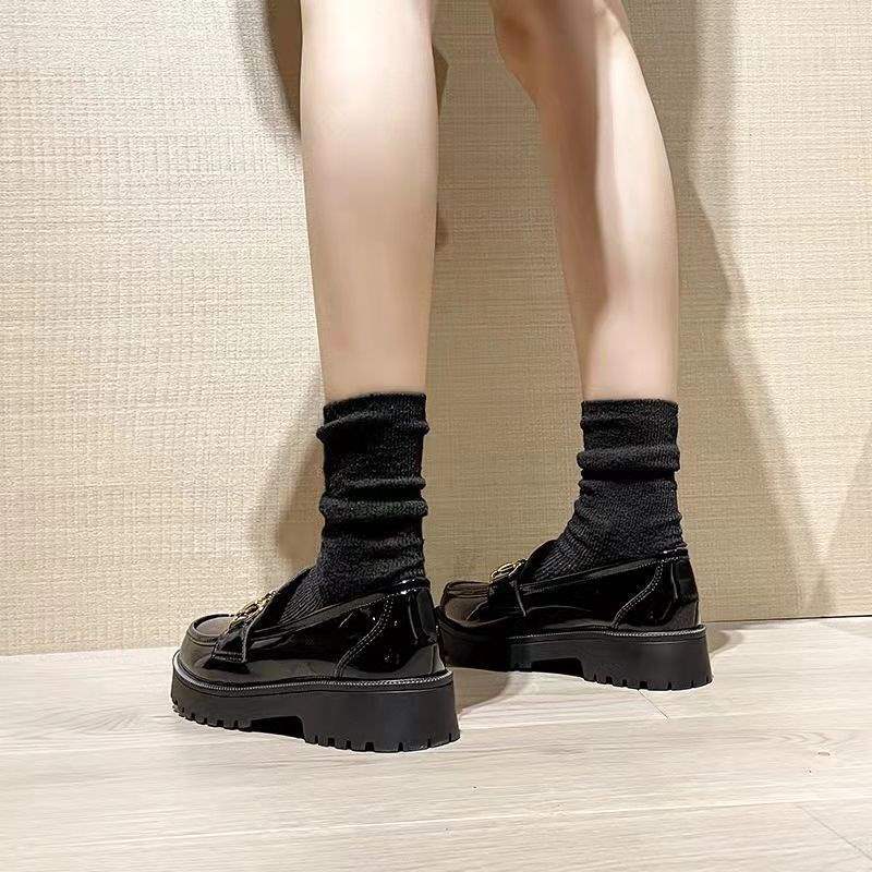 Single Shoes Women's 2025 New Spring and Autumn Jk Uniform Platform Loafers British Style Small Leather Shoes Nesting Japanese Trendy Shoes