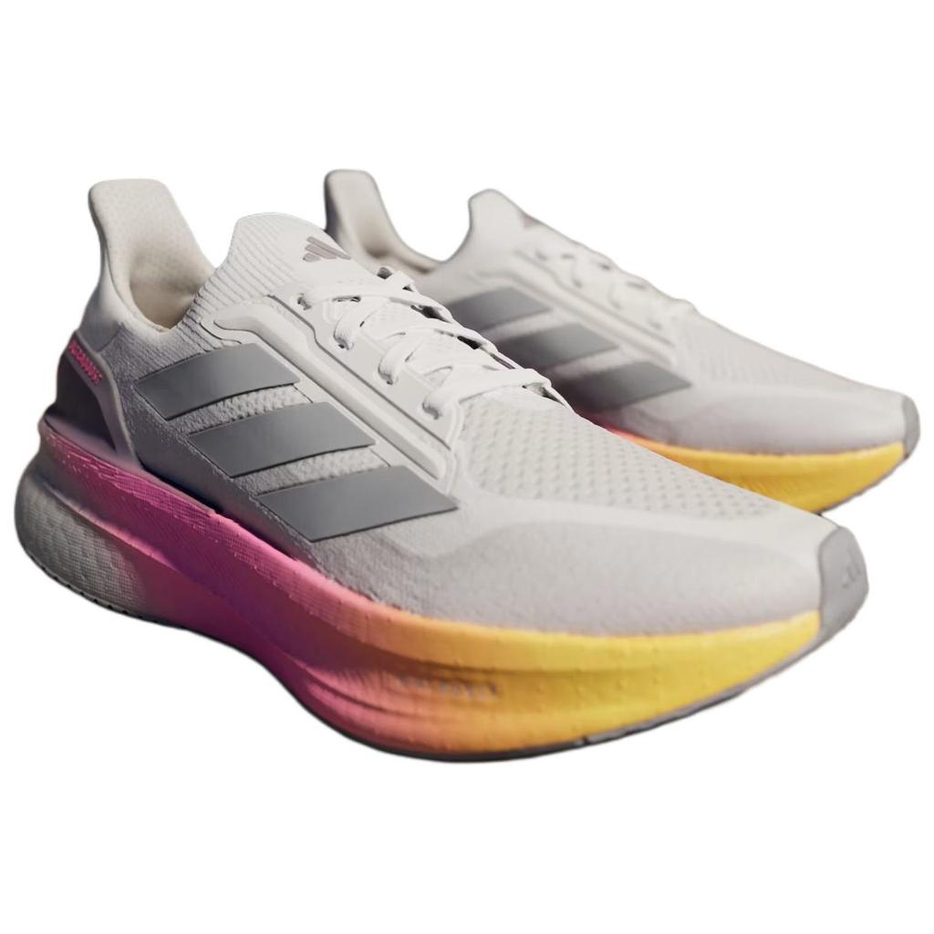 adidas Ultraboost 5X White Lucid Pink мужские кроссовки серые облачно-белые Halo-серебристые IH0636