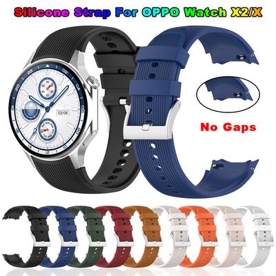 Силиконовый ремешок без зазора для Oppo Watch X X2, сменный ремешок Correa для OnePlus Watch 2 3 2R, браслет для смарт-часов