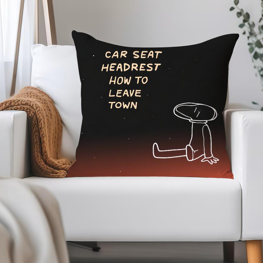 Band C-Car Seat H-Headrest Pillow Case Applicable Space For Guest Rooms Interiors Cars Office House Decoration