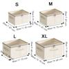 Large Capacity Folding Storage Bin Clear Window Wardrobe Organizer  for Bedroom