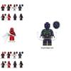 G0120 Superhero Building Blocks Spider-man Great Responsibility Suit In Red Cape