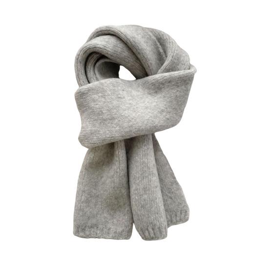 Knitting Scarf Solid Color Thickened Warm Women Scarf Cold Weather Thermal Neck Wrap Casual Outfit Scarf