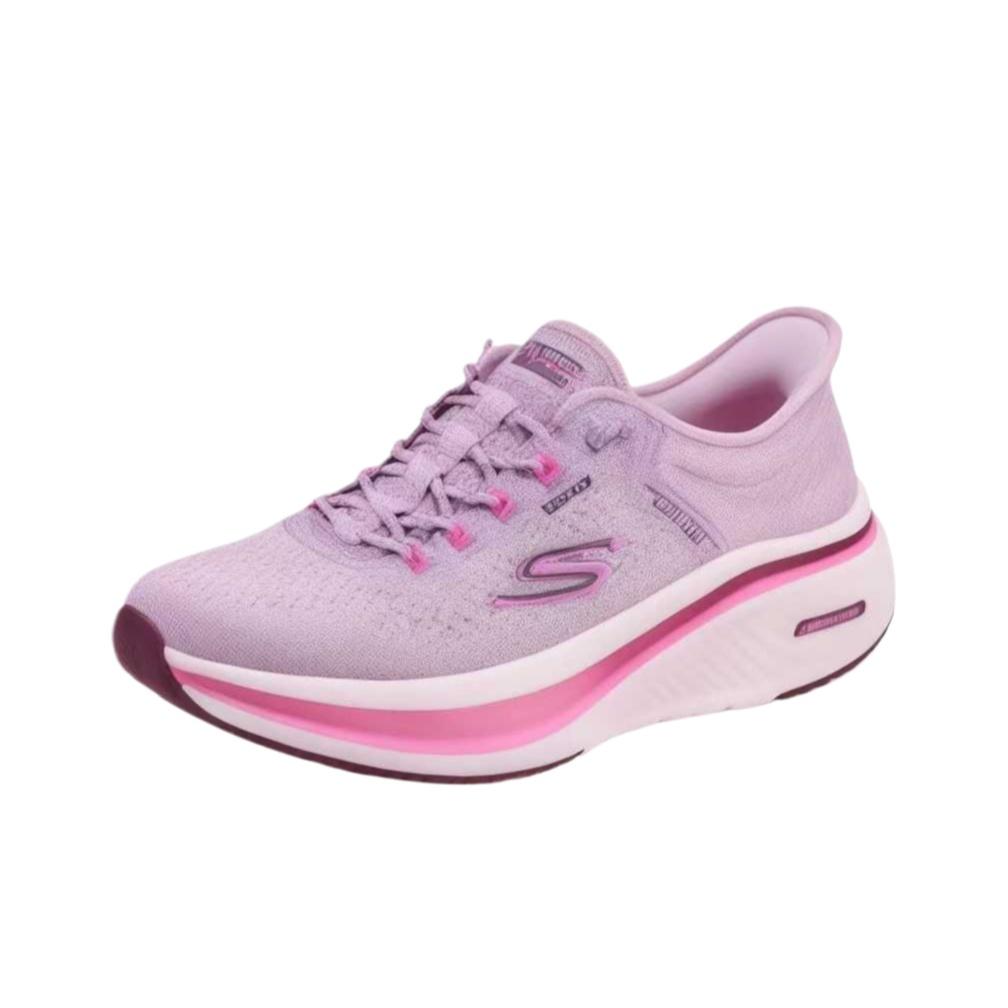 Skechers Слипоны Легкие Амортизирующие Дышащие Поддерживающие Баланс Беговые Кроссовки Женские кроссовки Розовые 129006-PNK