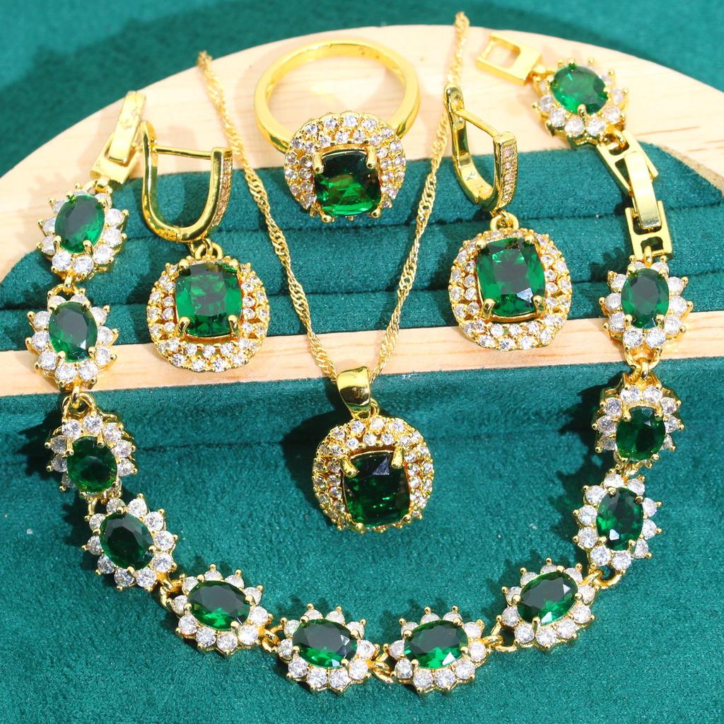 Europe and The United States Bestselling Ladies Zircon Jewelry Set Romantic Wedding Accessories Fashion