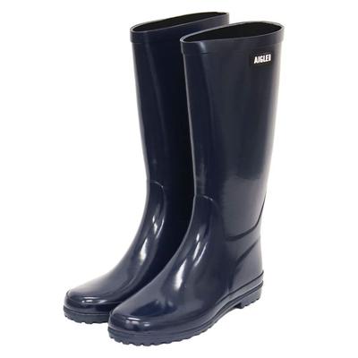 Официальные резиновые дождевые ботинки Aigle Eliosa, темно-синие,