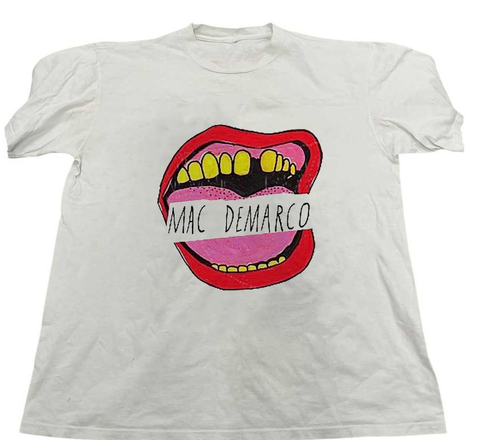 Mac Demarco Белая хлопковая рубашка Все размеры S-5XL Унисекс Новая унисекс футболка