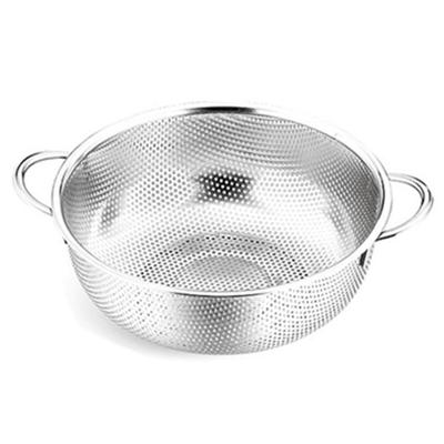 Серебряная корзина для кухни из нержавеющей стали для мытья овощей, фруктов и овощей, сливная корзина для мойки овощей
