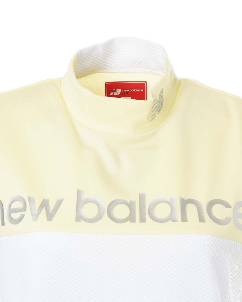 Рубашка для гольфа с коротким рукавом и воротником-стойкой Quick x White 0 [New Balance] Женская (Впитывающий влагу, высыхающий, эластичный) / 012-5166503 060_Желтый [S]