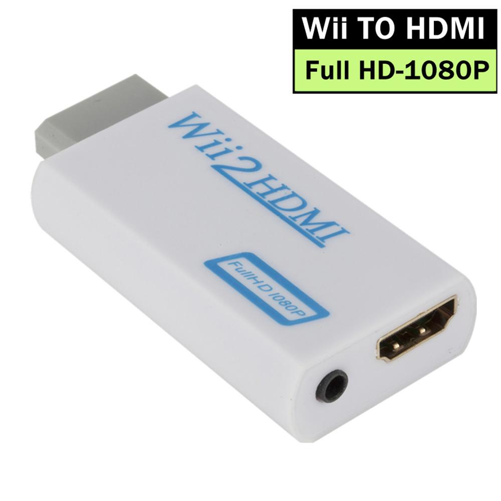 Full HD 1080P WII To HDMI Converter With 35mm Audio Jack For PC HDTV Monitor 720P Display Adapter Upscaler Device