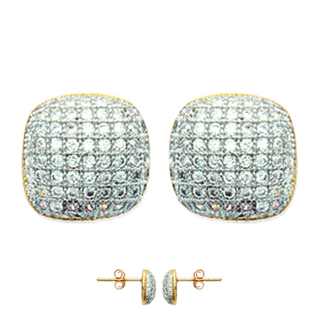 Les Trésors De Lily [L0800] - Gold Plated 'Déesse' Earrings - 10x10 Mm