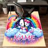 Custom HelloKitty Mat Personalized Name, Polyester Washable Indoor Entryway Rug, Gift for Christmas, Easter, Thanksgiving Day