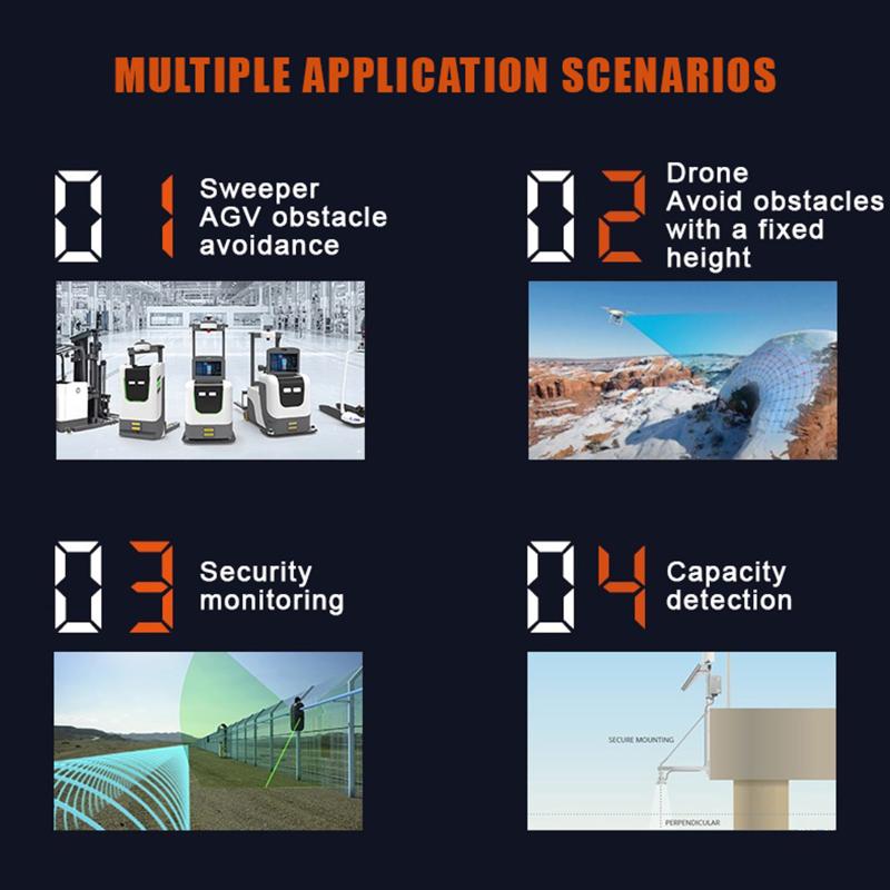 20m Single-Point dToF Laser Distance Sensor Module, Infrared LiDAR Ranging Sensor for Industrial Applications
