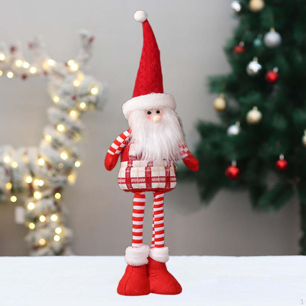 Christmas Doll with Adjustable Legs for Holiday Centerpiece