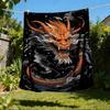 1pc Dragon Artwork Outdoor Blanket, Soft And Comfortable Blanket, Casual Warm Outdoor Blanket, Good Birthday Gift yy251201158