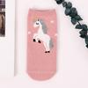 5 Pairs Women Socks Small Animal Cartoon Pattern Boat Sock for Summer Breathable Casual Girls Funny