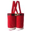 Cute Christmas Pants Wine Bottle Cover Exquisite Xmas Candy Gift Bag Handbag For Christmas Decor Candy Wine Bottle Holder