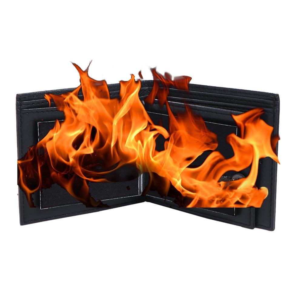 Interesting Fire Trick Wallet Novelty Flame Magician Props Magic Fire Wallet  Children'S Toys