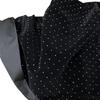 1 метр Черный цвет 3D Сверкающие Кристаллы Стразы Бархатная Ткань Вышивка Ткани для Шитья Платья Ципао
