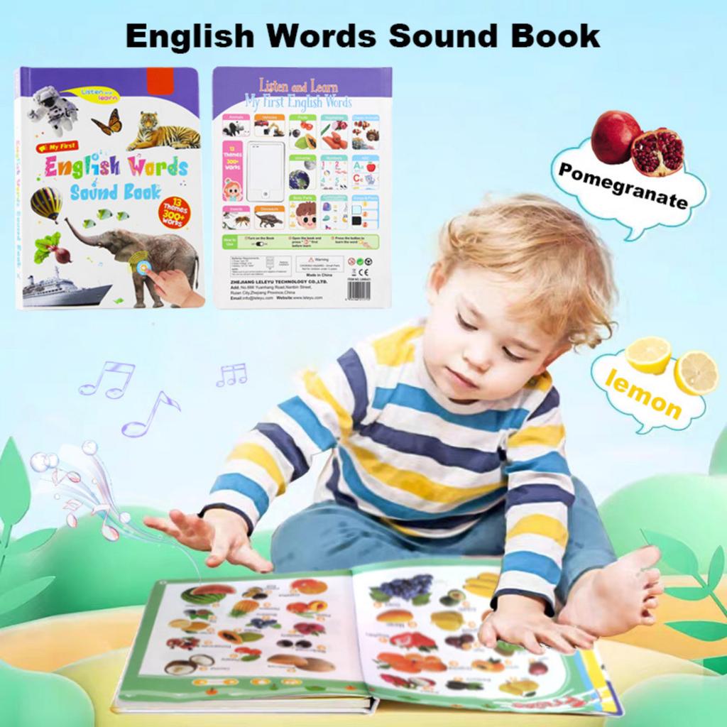 My First English Sound Toy – 470+ Words, 21 Themes, Fun Word Game,Press To Learn Phonics, Educational Language