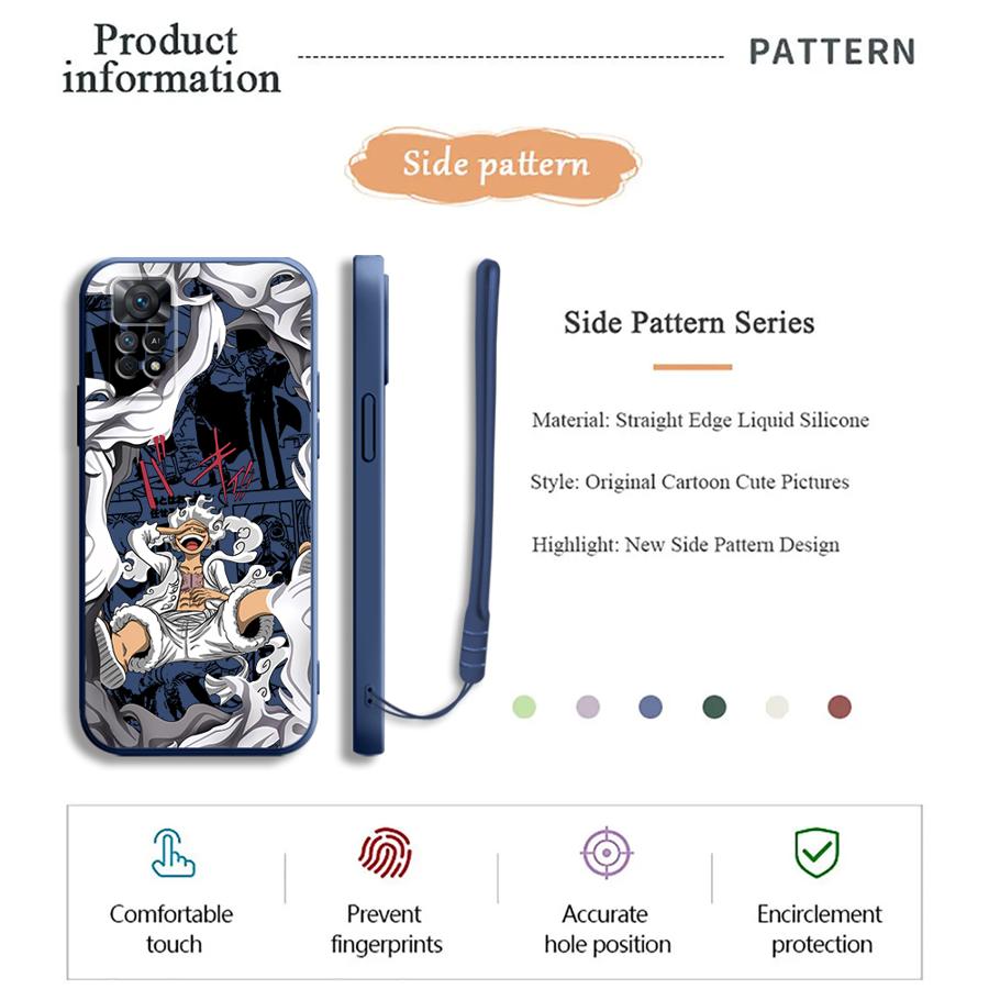 Чехол-бампер O-One Piece Luffy 5-й Гир для Xiaomi Redmi A1 A2 9C K60 Ultra 12C 13C 14C 10A 9T K40 10C Мягкий