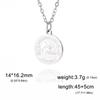Memento Mori-Amor Fati  Fashion Goth Punk Skeleton Engraving Stainless Steel Pendant Necklace Jewelry Christmas Gifts