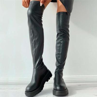 2023 модные женские ботинки, женская обувь на платформе, повседневные теплые ботинки, женская обувь на молнии, зимняя обувь больших размеров, ботинки