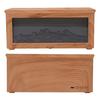 180ml Water Tank Wood Grain Fireplace Aromatherapy Diffuser Simulation Flame Humidifier Essential