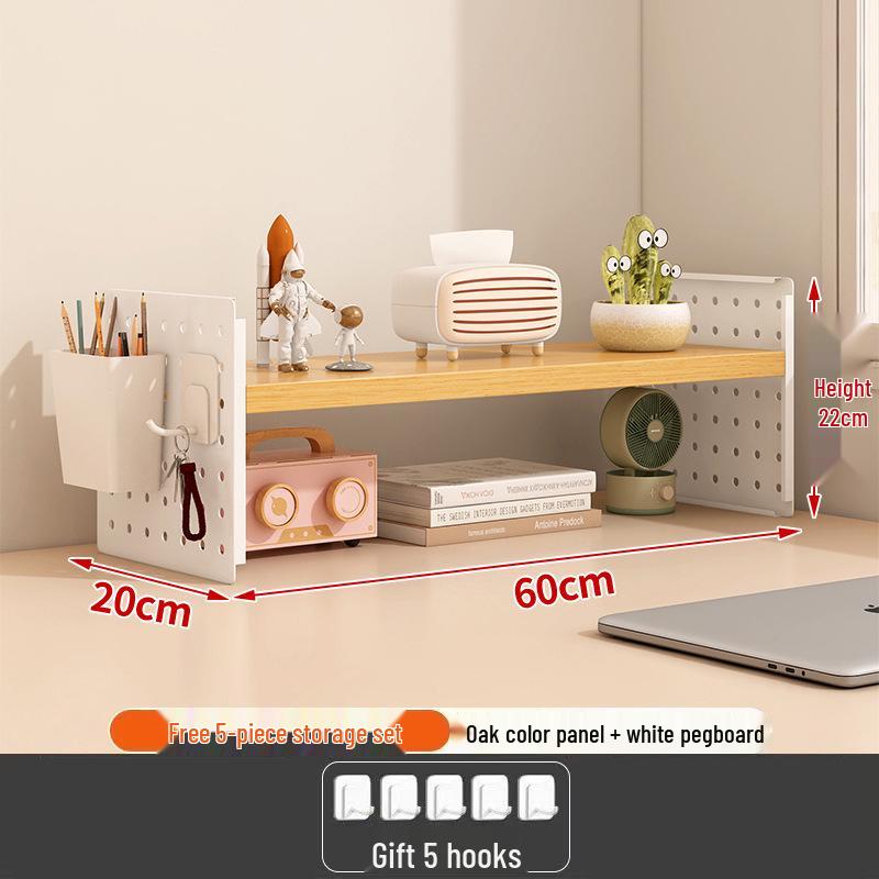 Настольный органайзер для перфорированной доски: Многоярусная стойка для хранения для общежития, дома или офисного стола