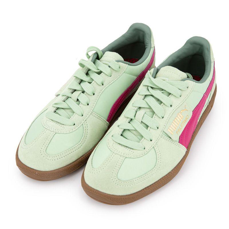 PUMA Palermo Light Green Leather Sneakers