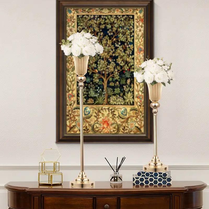 1 шт. металлическая подставка для цветов для вечеринки, свадьбы, вазы, украшения обеденного стола, труба, дорога, ведущая на мероприятие, годовщину церемонии