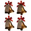 Bible Verses Scripture Christmas Bell Ornament Metal Golden Bell Christmas Tree Decoration Inspirational Bible Verse Bell Religious Ornament