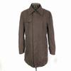 Morgan Homme Cotton Stand Collar Coat Men XL Brown Big Size Outer Jacket Single Vent(USED)